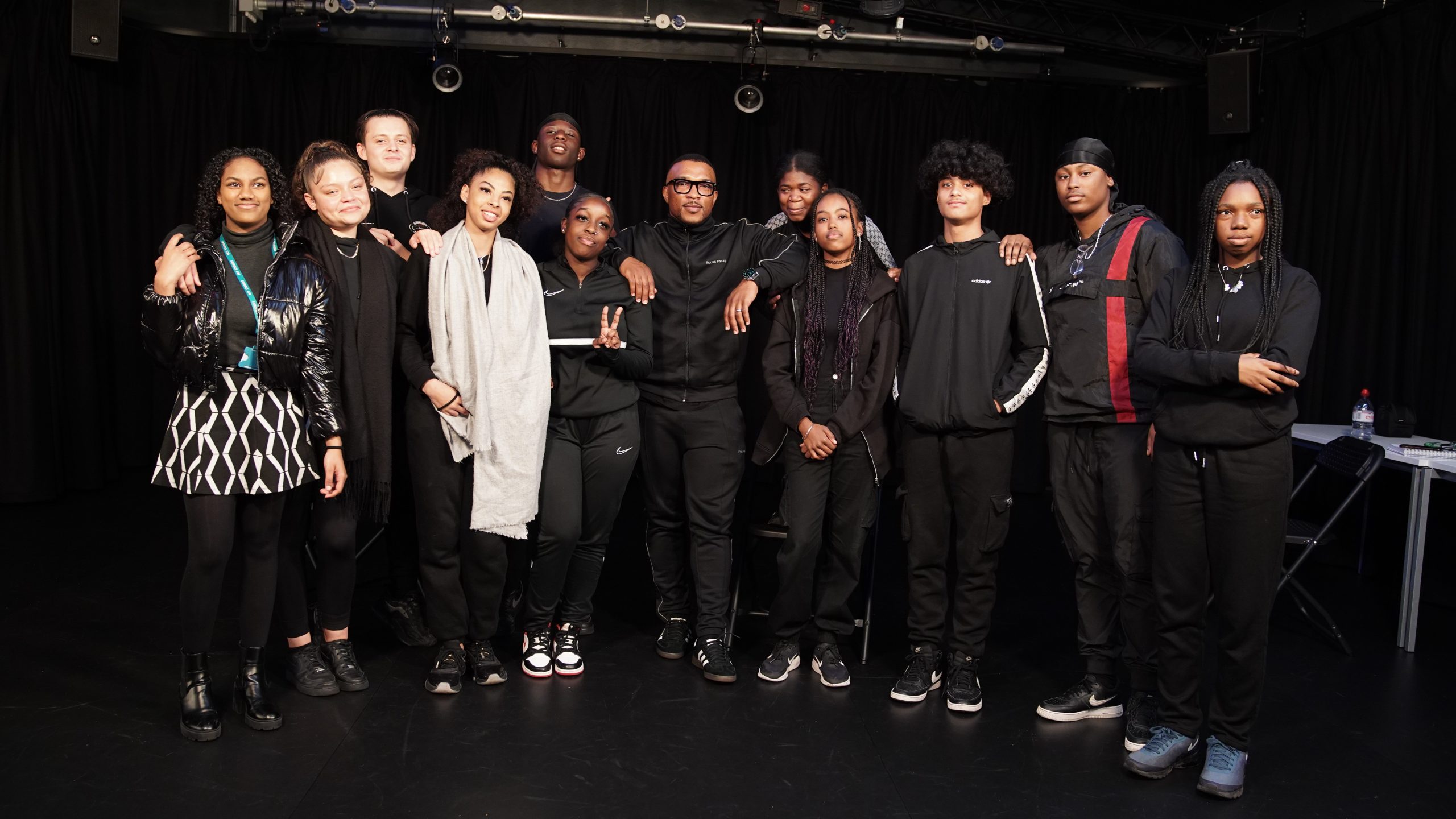 The BCIS community together in a performance space